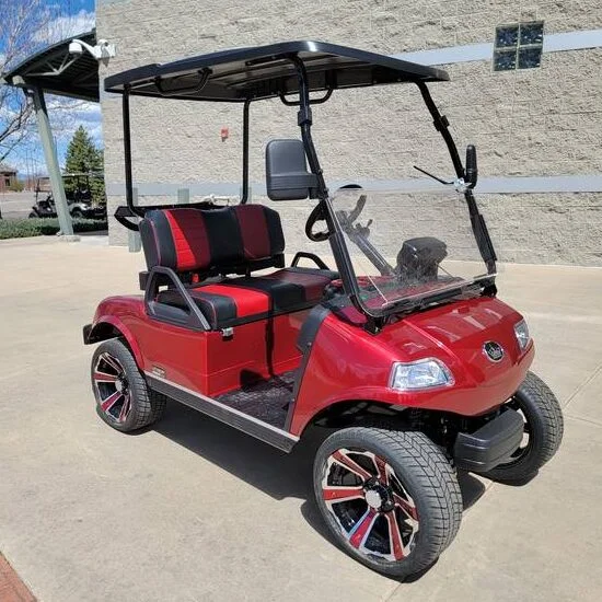 2024 Evolution Classic 2 Plus Street Legal Golf Cart (Flamenco Red)